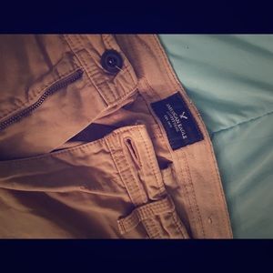 American Eagle Khaki Cargo Pants